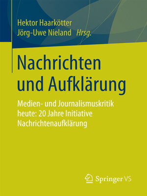 cover image of Nachrichten und Aufklärung